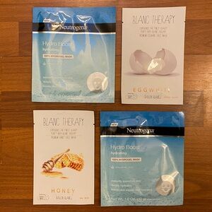 Ballon Blanc & Neutrogena Face Masks - Set of 4